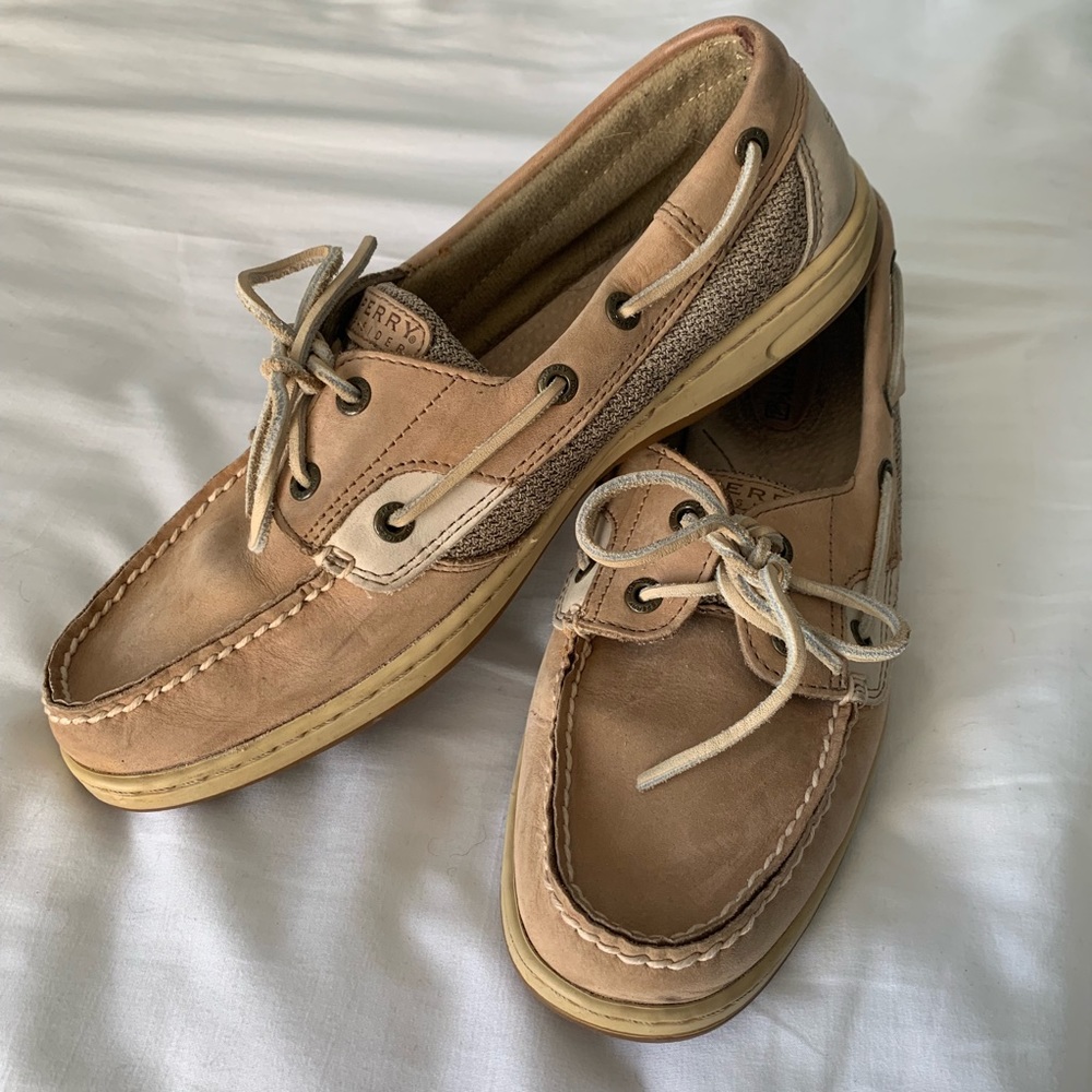 Sperry Bluefish Classic Boat Shoes Tan/Beige - 10